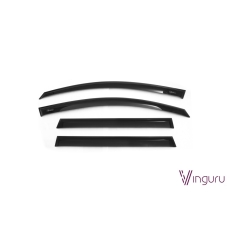 Дефлекторы окон Vinguru Volkswagen Passat B7 variant 2010-2015 минивэн накладные скотч  к-т 4 шт., материал акрил
