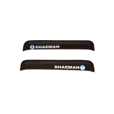 Дефлектор окон 2 шт. SHAANXI-SHACMAN "прямой" 2013-, накладной, скотч 3М, дымчатый