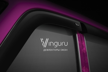 Дефлекторы окон Vinguru Suzuki Grand Vitara II  2005-2014 крос накладные скотч  к-т 2 шт., материал акрил 3 дв.